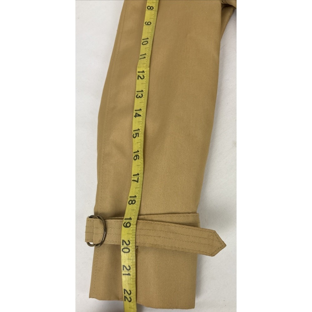 Vintage Misty Harbor Belted Trench Coat Womens 8 Tan Raincoat Classic Capsule - Picture 12 of 12
